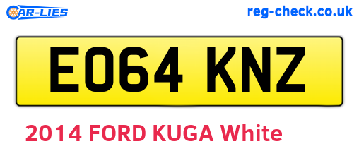 EO64KNZ are the vehicle registration plates.