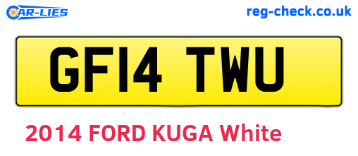 GF14TWU are the vehicle registration plates.