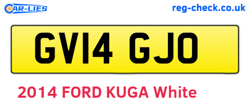 GV14GJO are the vehicle registration plates.