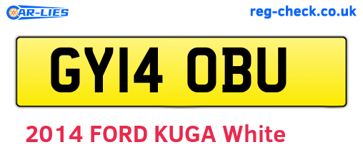 GY14OBU are the vehicle registration plates.