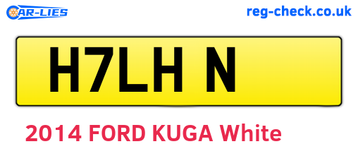 H7LHN are the vehicle registration plates.