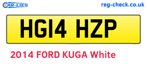 HG14HZP are the vehicle registration plates.