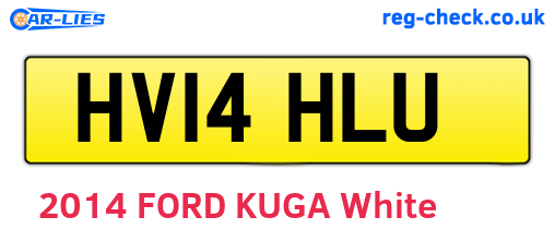 HV14HLU are the vehicle registration plates.