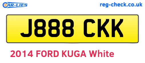 J888CKK are the vehicle registration plates.
