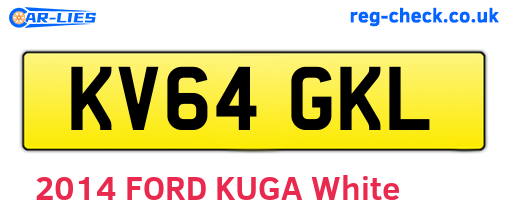 KV64GKL are the vehicle registration plates.