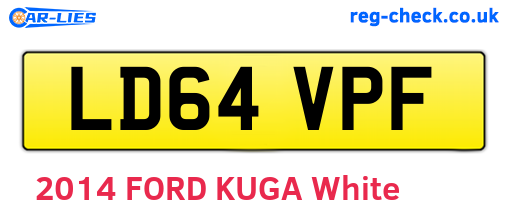 LD64VPF are the vehicle registration plates.
