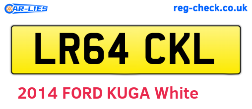 LR64CKL are the vehicle registration plates.