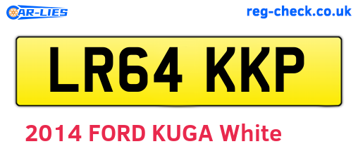 LR64KKP are the vehicle registration plates.