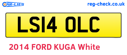 LS14OLC are the vehicle registration plates.