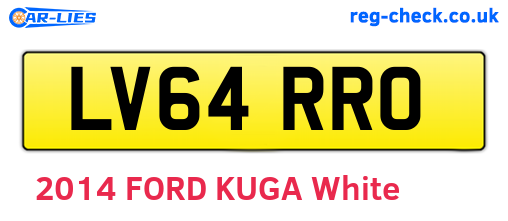 LV64RRO are the vehicle registration plates.