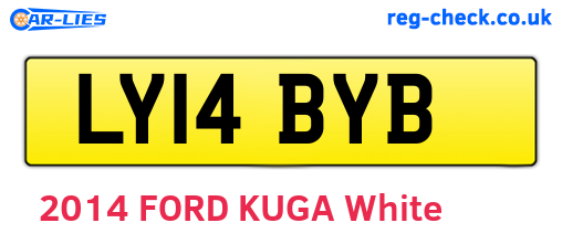 LY14BYB are the vehicle registration plates.