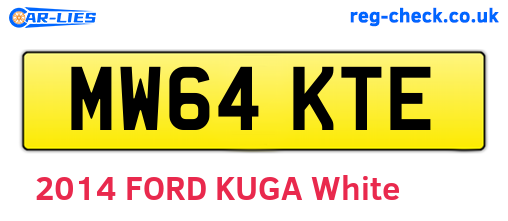 MW64KTE are the vehicle registration plates.
