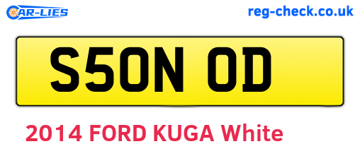 S50NOD are the vehicle registration plates.