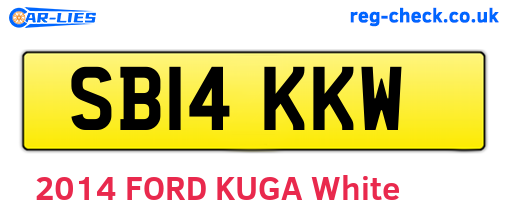 SB14KKW are the vehicle registration plates.