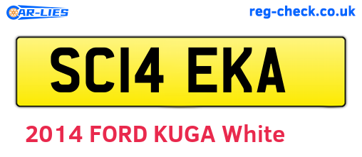SC14EKA are the vehicle registration plates.