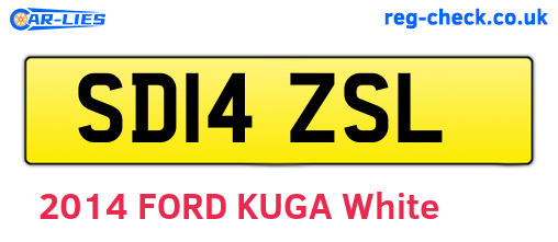 SD14ZSL are the vehicle registration plates.