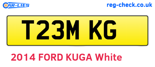 T23MKG are the vehicle registration plates.