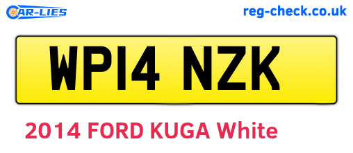 WP14NZK are the vehicle registration plates.