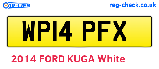 WP14PFX are the vehicle registration plates.