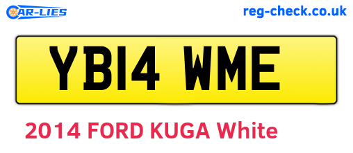 YB14WME are the vehicle registration plates.
