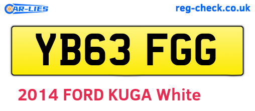 YB63FGG are the vehicle registration plates.