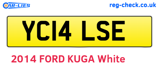 YC14LSE are the vehicle registration plates.