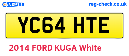 YC64HTE are the vehicle registration plates.