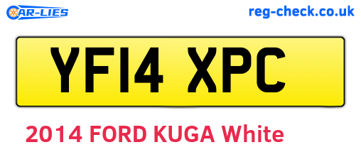 YF14XPC are the vehicle registration plates.