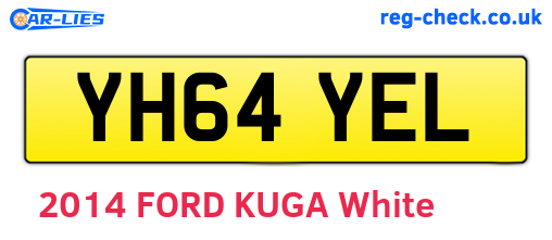 YH64YEL are the vehicle registration plates.