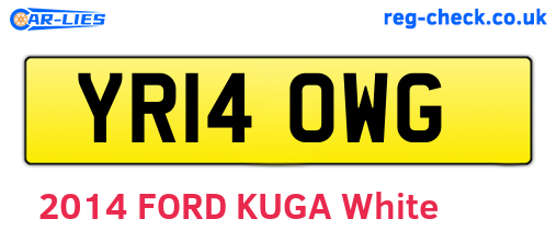 YR14OWG are the vehicle registration plates.