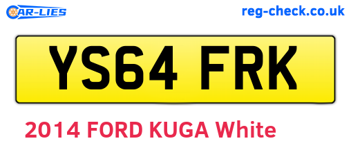 YS64FRK are the vehicle registration plates.