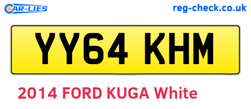 YY64KHM are the vehicle registration plates.
