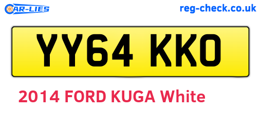 YY64KKO are the vehicle registration plates.