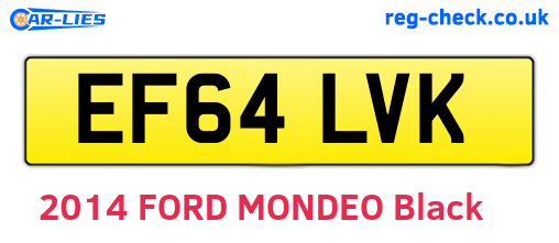 EF64LVK are the vehicle registration plates.