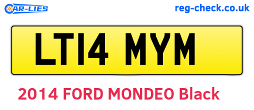LT14MYM are the vehicle registration plates.