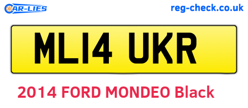 ML14UKR are the vehicle registration plates.