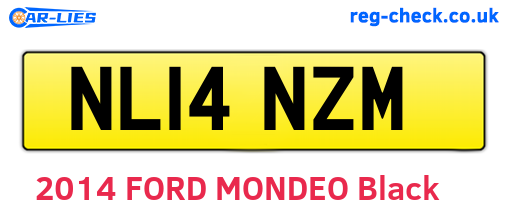 NL14NZM are the vehicle registration plates.