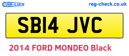 SB14JVC are the vehicle registration plates.