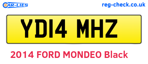 YD14MHZ are the vehicle registration plates.