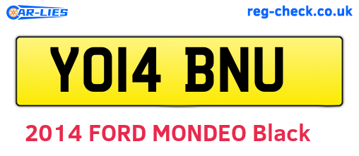 YO14BNU are the vehicle registration plates.
