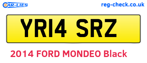 YR14SRZ are the vehicle registration plates.