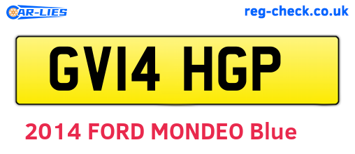 GV14HGP are the vehicle registration plates.