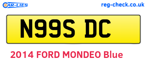 N99SDC are the vehicle registration plates.