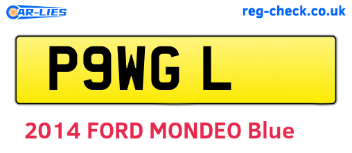 P9WGL are the vehicle registration plates.