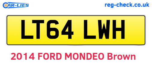 LT64LWH are the vehicle registration plates.