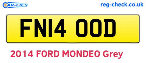 FN14OOD are the vehicle registration plates.