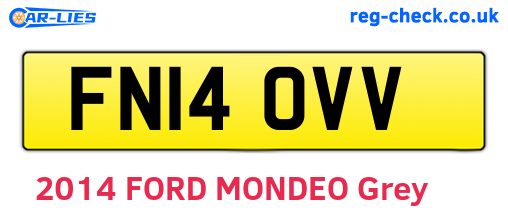 FN14OVV are the vehicle registration plates.