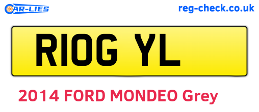 R10GYL are the vehicle registration plates.