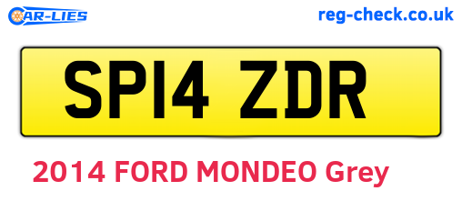 SP14ZDR are the vehicle registration plates.