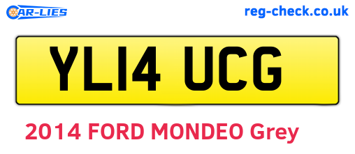 YL14UCG are the vehicle registration plates.